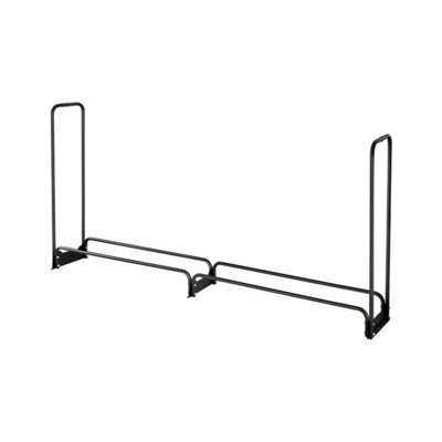 B&Q -  Durable Outdoor Firewood Rack With Waterproof Cover 2.4M Heavy Duty For Indoor Outdoor Log Storage
