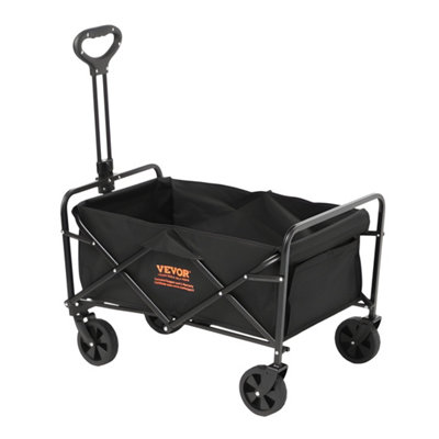 Vevor Sturdy Folding Wagon Cart With All-Terrain Wheels And 99.8 Kg Capacity For Camping And Shopping from B&Q