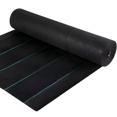 Vevor Durable Weed Barrier Fabric 4Ft X 300Ft Heavy Duty Landscape Mat For Garden Patio Black