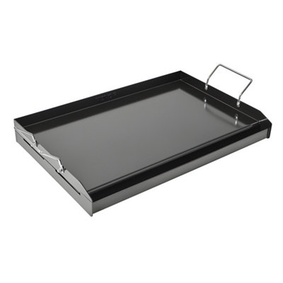 B&Q -  Durable Carbon Steel Griddle 24X16 Inch Universal Flat Top For Bbq Grill And Camping