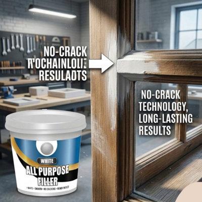500g All Purpose Filler Bucket Ready Mixed Interior & Exterior Wall ...
