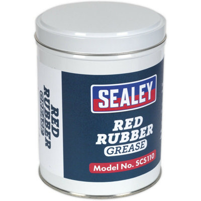 500g Red Rubber Grease Tin - Ideal for Brake Assemblies - Lubricating Grease