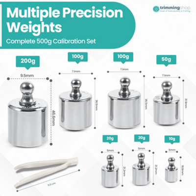 500g Scale Weight Set Chrome Plating, Calibration Weight for Checking Scale