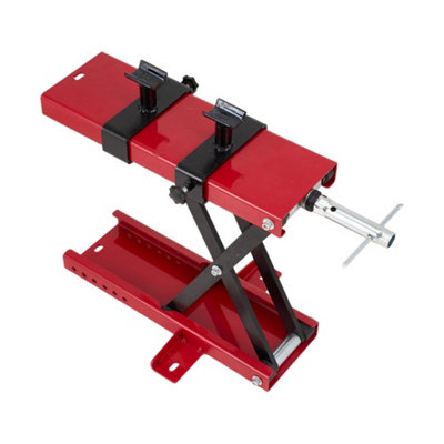 500KG Motorcycle Scissor Lift Jack with Hand Crank, Adjustable Height 9 ...