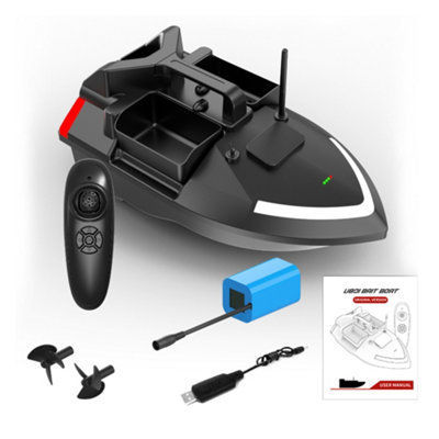 500m Remote Control Fishing Bait Boat with Dual Motors,2KG Load,Night ...