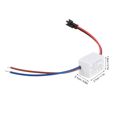 500mA 1X3W LED Driver Power Supply with AC95-265V Input and 2-4VDC Output for LED Lamps