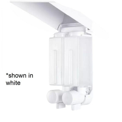 500ml Chrome Double Wall Mounted Shower Soap Dispenser - 3