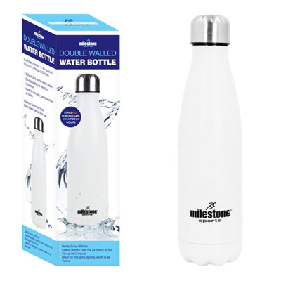 500ML Double Walled Hot or cold Drinking Bottle in White