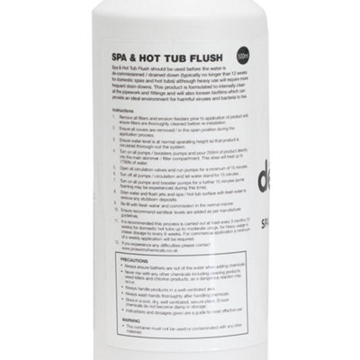 500ml Hot Tub Spa Flush Cleaner Bottle - Remove Sludge Biofilm & Debris Pool