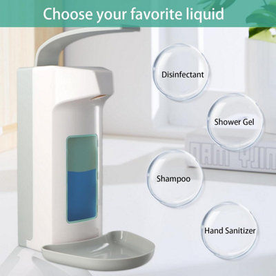 500Ml Wall-mounted Soap Dispenser, Liquid Kitchen Soap Dispenser with ...