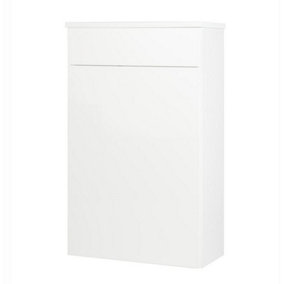 500mm Bathroom Gloss White Floor Standing WC Unit (Central)