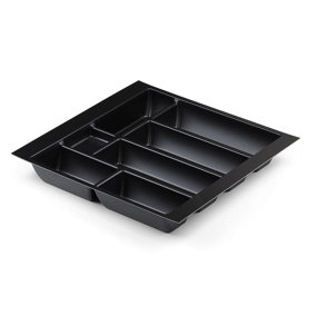 500mm Black Cutlery Tray for Blum Tandembox 422mm Long x 412mm Wide