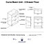 500mm Curve 2 Drawer Floor Standing Bathroom Vanity Basin Unit (Fully Assembled) - Oxford Matt Indigo