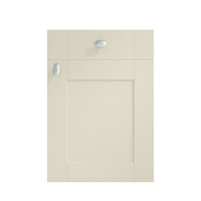 500mm Freestanding WC Unit (Fully Assembled) - Cambridge Solid Wood Mussel Slimline Depth With No Pan And No Cistern