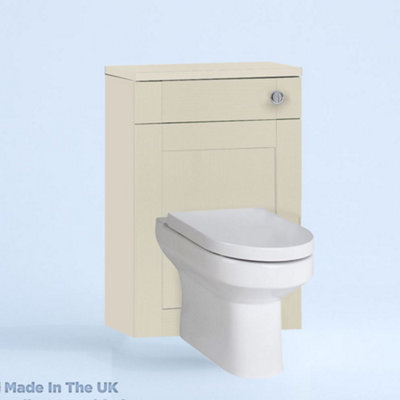 500mm Freestanding WC Unit (Fully Assembled) - Cambridge Solid Wood Mussel Standard Depth With No Pan And No Cistern Price Comparisons | Compare The Build