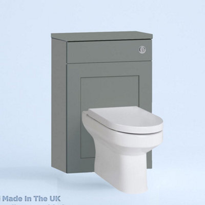 500mm Freestanding WC Unit (Fully Assembled) - Oxford Matt Dust Grey Standard Depth With Pan And Cistern Price Comparisons | Compare The Build