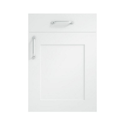 500mm Freestanding WC Unit (Fully Assembled) - Oxford Matt White Standard Depth With Pan And Cistern