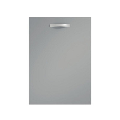 500mm Freestanding WC Unit (Fully Assembled) - Vivo Matt Dust Grey Slimline Depth With No Pan And No Cistern