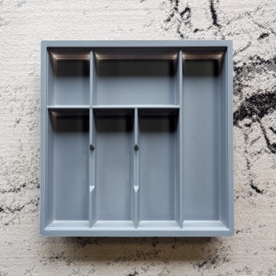 500mm Grey Cutlery Tray for Blum Tandembox Drawer DIY at B&Q