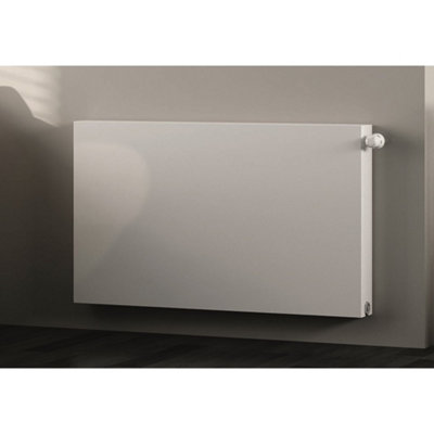 500mm (H) x 1000mm (W) - White Horizontal Flat - Type 22 - Radiator (Madrid) - Double Convector - (0.5m x 1.0m) - Depth 105mm