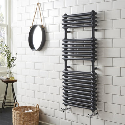 500mm (H) x 600mm (W) - Vertical Bathroom Towel Radiator (Sailsbury ...