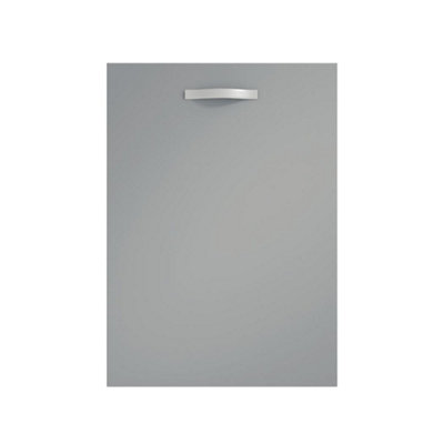 500mm Mid Edge 2 Drawer Floor Standing Bathroom Vanity Basin Unit (Fully Assembled) - Vivo Matt Dust Grey