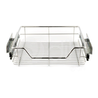 500MM PULL OUT WIRE BASKET KITCHEN LARDER BASE UNIT CUPBOARD DRAWER