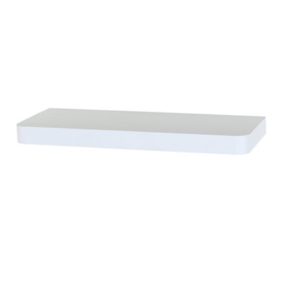500mm Trent Narrow Floating Shelf Kit, Matt White