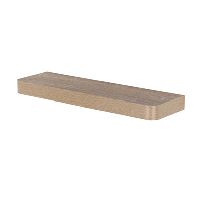 500mm Trent Narrow Floating Shelf Kit, Oak Effect