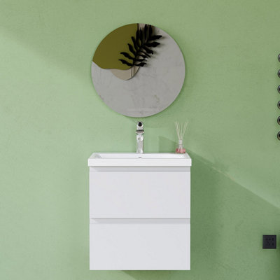 500mm Wall Hung Bathroom Vanity Unit Minimalist India