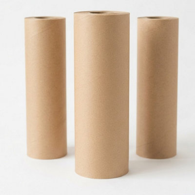 500mm x 6m Brown Kraft Paper Roll Premium Recyclable Wrapping Packing ...
