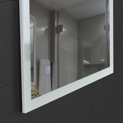 Specchio da bagno illuminato a LED (120x70cm) Specchio illuminato a LED con illuminazione
