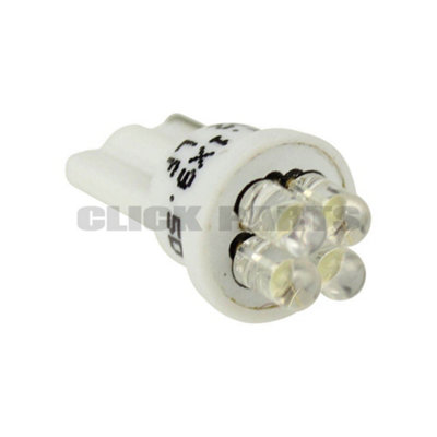 501 T10 4-LED car bulb W5W WHITE Side Light Bulb UK interior SUPER BRIGHT