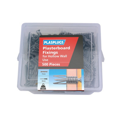 Plasplugs Nylon Hollow Wall Anchor (Dia)7mm (L)36mmPack Of 500 from B&Q