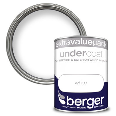 B&Q -  Undercoat White Paint1.25L