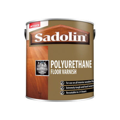 Sadolin Polyurethane Clear Floor Varnish Satin 2.5L from B&Q