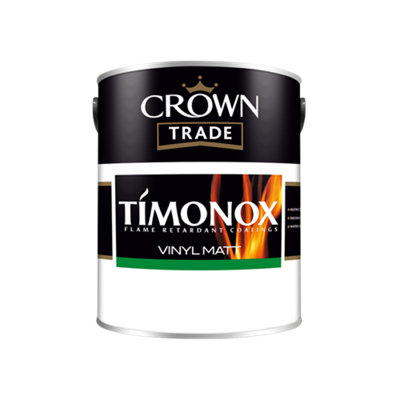 Crown Trade Timonox Vinyl Matt Brilliant White 5L from B&Q