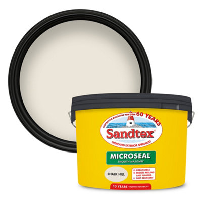 B&Q -  Microseal Chalk Hill Matt Masonry Paint10L Tub