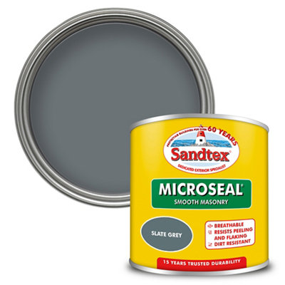 Sandtex Slate Grey Smooth Matt Masonry Paint150Ml Tester Pot from B&Q