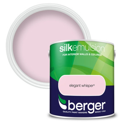 Berger Silk Emulsion Paint Elegant Whisper2.5L from B&Q