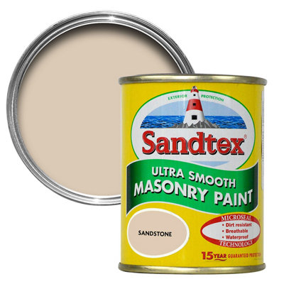 B&Q -  Sandstone Ultra Smooth Masonry Paint150Ml Tester Pot