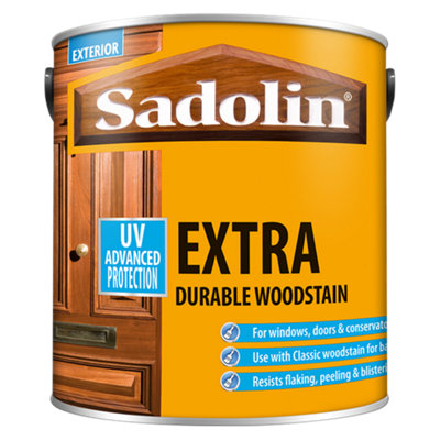 Crown Sadolin Extra Durable Woodstain Heritage Oak 2.5L from B&Q