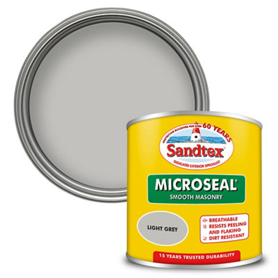 B&Q -  Microseal Light Grey Matt Masonry Paint150Ml Tester Pot