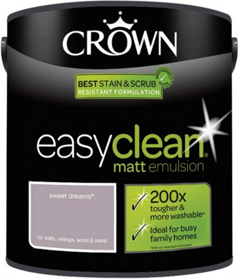 B&Q - 2.5L  Easy Clean Matt Emulsion Multi Surface Paint Sweet Dreams