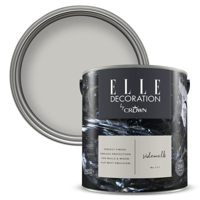 B&Q -  Elle Decoration Flat Matt Sidewalk 111 2.5Ltr