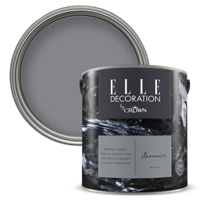 B&Q -  Elle Decoration Flat Matt Stoneware 162 2.5Ltr