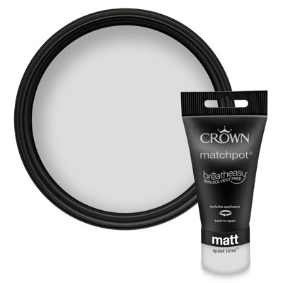 Crown Walls & Ceilings Matt Emulsion Paint Quiet Time - 40Ml