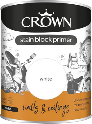 Crown Multi Surface Primer Undercoat Quality Paint 2.5L White