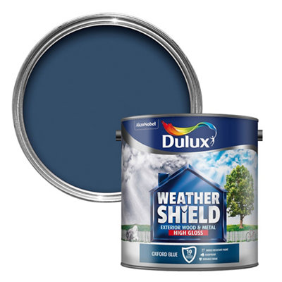 B&Q -  Weathershield Oxford Blue Gloss Multi-Surface Exterior Metal & Wood Paint2.5L