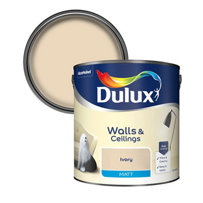 B&Q -  Walls & Ceilings Ivory Matt Emulsion Paint2.5L